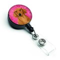 Teachers Aid Pink Dachshund Retractable Badge Reel TE627125